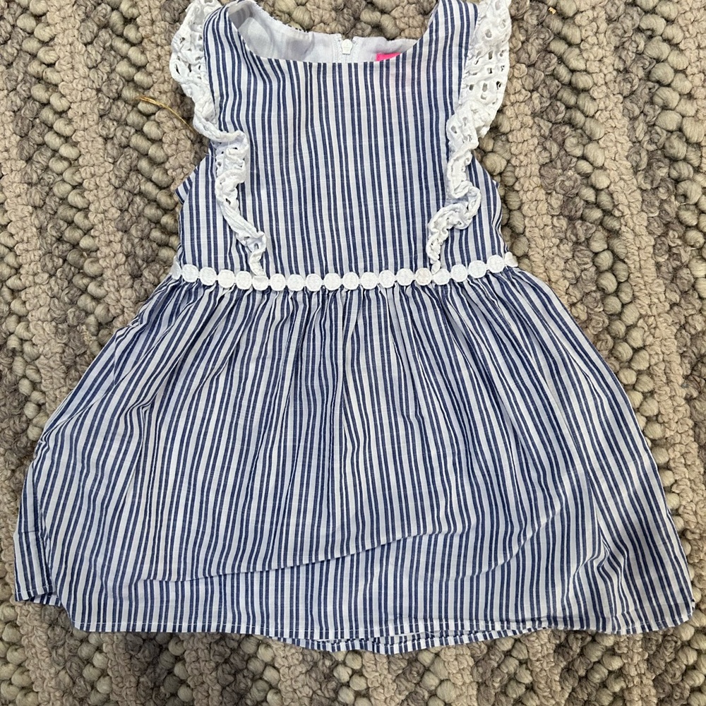 Lily Pulitzer blue and white striped dress